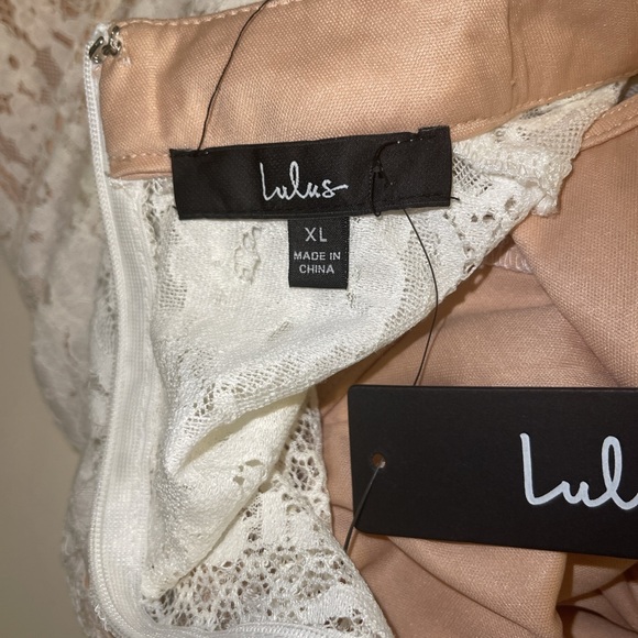 NWT Take this Dance White Lace Sleeveless Mock Neck Midi Dress size XL - Picture 10 of 10